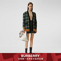 BURBERRY女装格纹功能性美利奴羊毛开衫80372301