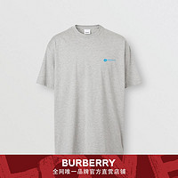 BURBERRY 标语印花棉质宽松 T 恤 80370921