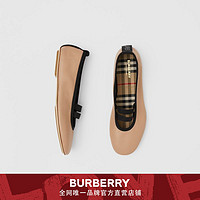 BURBERRY女鞋 徽标羔羊皮芭蕾鞋 80374521