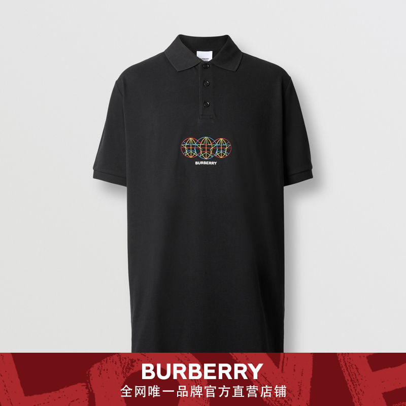 BURBERRY 男装 球形刺绣棉质 Polo 衫80355681