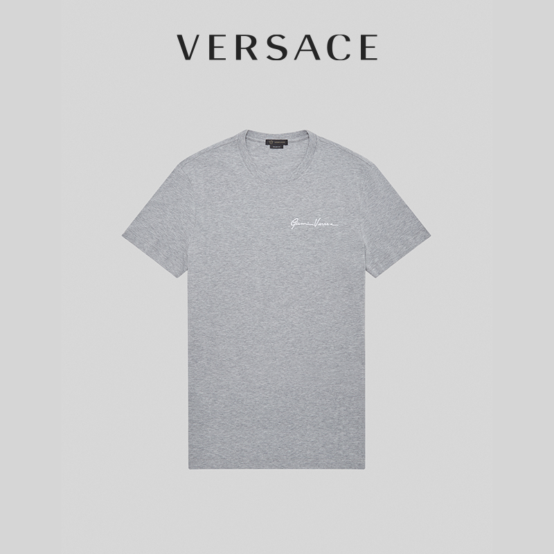 VERSACE/范思哲GV Signature刺绣男士T恤A84828-A228806