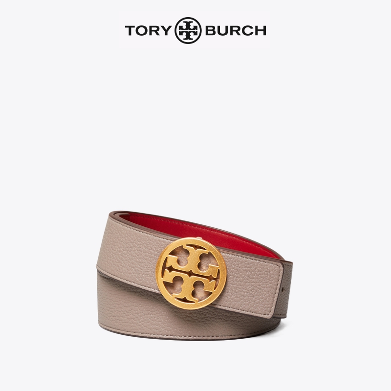 TORY BURCH 汤丽柏琦  TB金属扣 双面牛皮皮带 54106