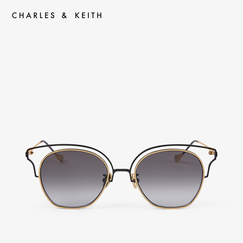 CHARLES & KEITH CHARLES&KEITH2020秋冬配饰CK3-71280416细边框个性太阳眼镜