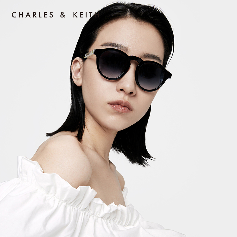 CHARLES & KEITH CHARLES&KEITH2020秋冬配饰CK3-21280417圆形太阳眼镜