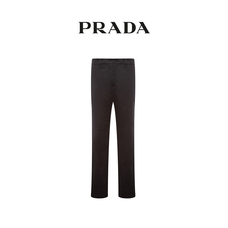 Prada/普拉达多色经典绅士男士西装休闲弹力华达呢长裤