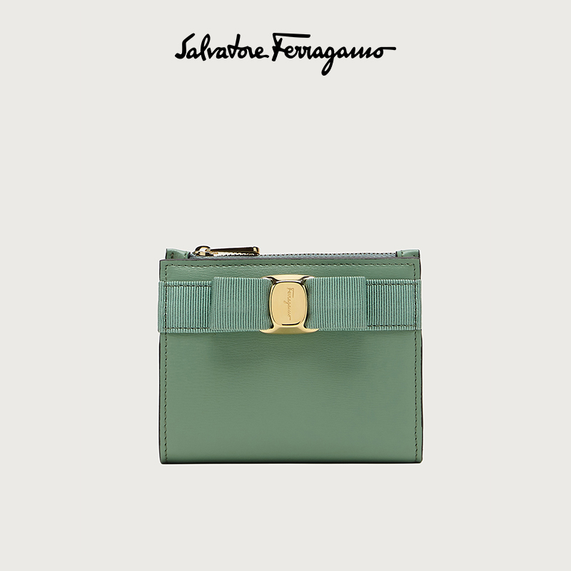 Salvatore Ferragamo/菲拉格慕 女士VARA蝴蝶结小巧钱包 741350
