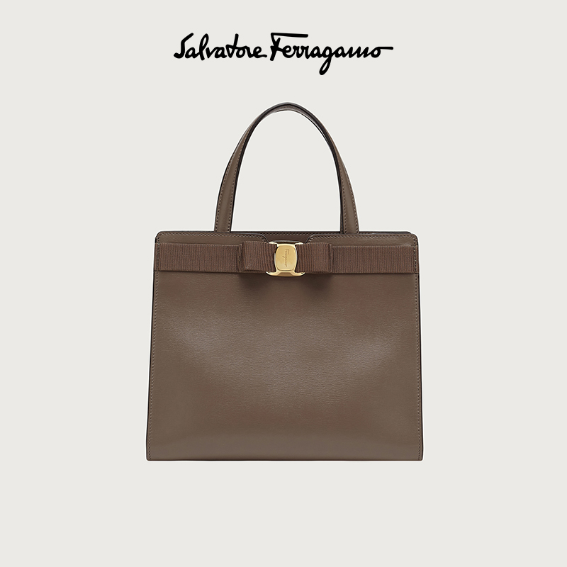 Salvatore Ferragamo/菲拉格慕 女士中号VARA蝴蝶结购物袋 741078