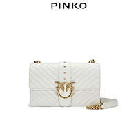 PINKO2021春夏新品新年红羊皮绗缝飞鸟包燕子包链条包1P221ZY6XV