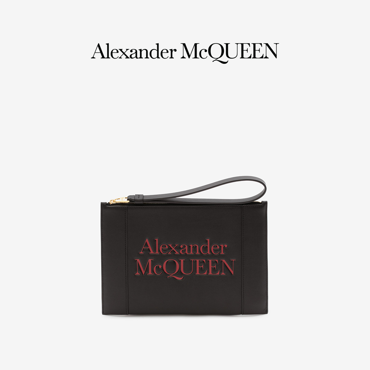 ALEXANDER MCQUEEN/亚历山大麦昆 2020早秋女士拉链牛皮零钱包