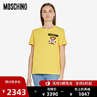 MOSCHINO/莫斯奇诺 20早秋新品 绒毛泰迪熊女士修身T恤