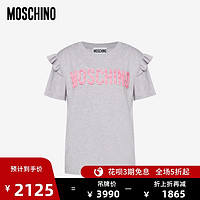 MOSCHINO/莫斯奇诺 20秋冬 女士徽标刺绣平纹针织T恤