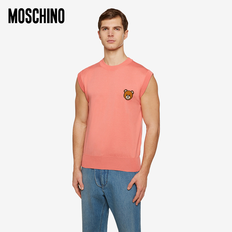 MOSCHINO/莫斯奇诺 21春夏 男士 泰迪熊无袖圆领T恤