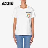 MOSCHINO/莫斯奇诺 21春夏 女士 ITALIAN泰迪熊平纹针织T恤