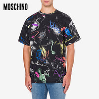 MOSCHINO/莫斯奇诺 21春夏 男士 Galaxy 徽标平纹针织T恤