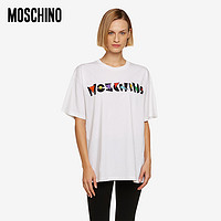 MOSCHINO/莫斯奇诺 21春夏 女士 Geometric 徽标 宽松款T恤