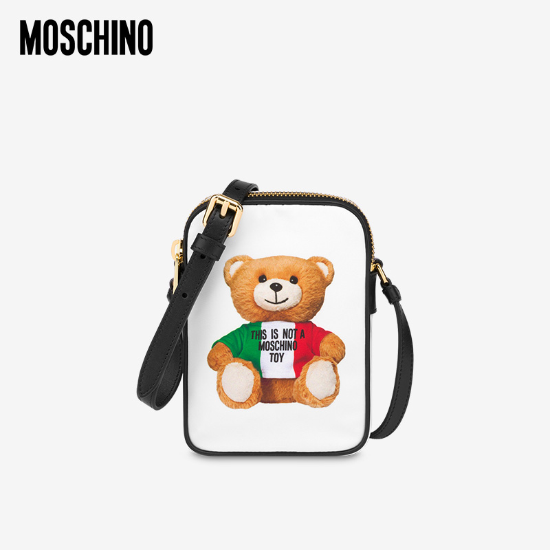 MOSCHINO/莫斯奇诺 21 春夏  女士 意式泰迪熊印花 单肩包