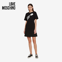 Love Moschino/莫斯奇诺  21春夏 女士Blowy Logo紧身连衣裙