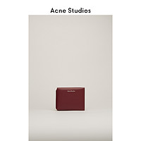 Acne Studios2020新款钱包酒红色牛皮折叠三折式钱夹CG0097-479