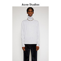 Acne Studios2020新款男士高领平纹浅灰色针织上衣 BL0209-92H