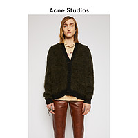 Acne Studios 2020秋冬新款橄榄色拉绒针织开衫外套 A60183-CEE