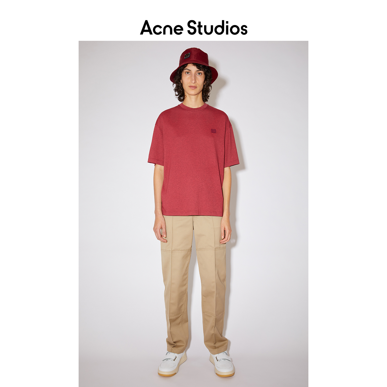 Acne Studios 2021早春新款FACE宽松短袖笑脸T恤上衣 CL0082-CL3