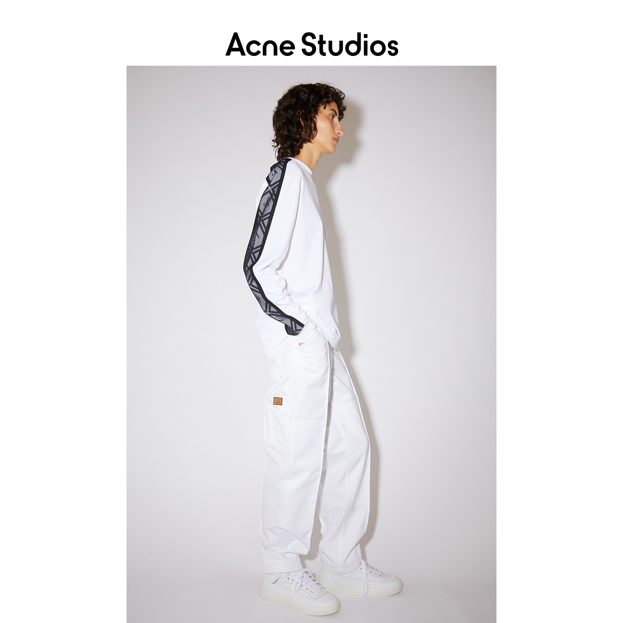 Acne Studios 2021早春新款时尚设计感笑脸长袖T恤上衣CL0083-183