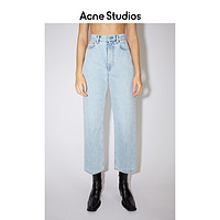 Acne Studios2021春夏新款休闲浅蓝色直筒高腰牛仔裤 A00280-228