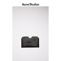 Acne Studios 2021春季新款小巧黑色粒纹牛皮小卡包 CG0152-900