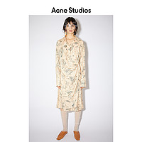 Acne Studios 2021春季新款复古不对称印花衬衫连衣裙 A20267-AEK