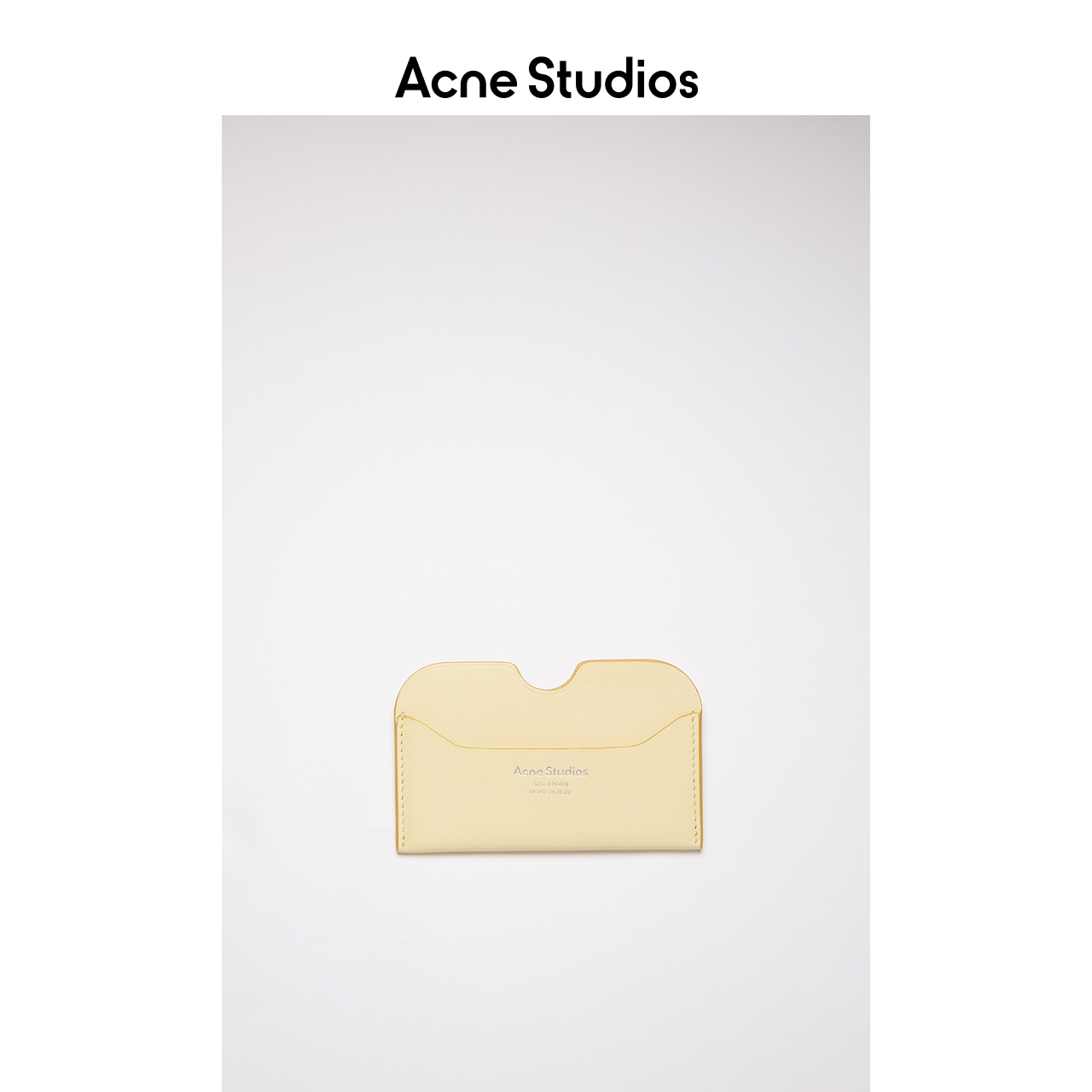 Acne Studios 2021春夏新款迷你小巧纯色软皮革卡包 CG0107-ABV