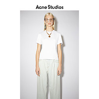 Acne Studios 2021春季新款休闲白色纯棉修身短袖T恤 AL0202-183
