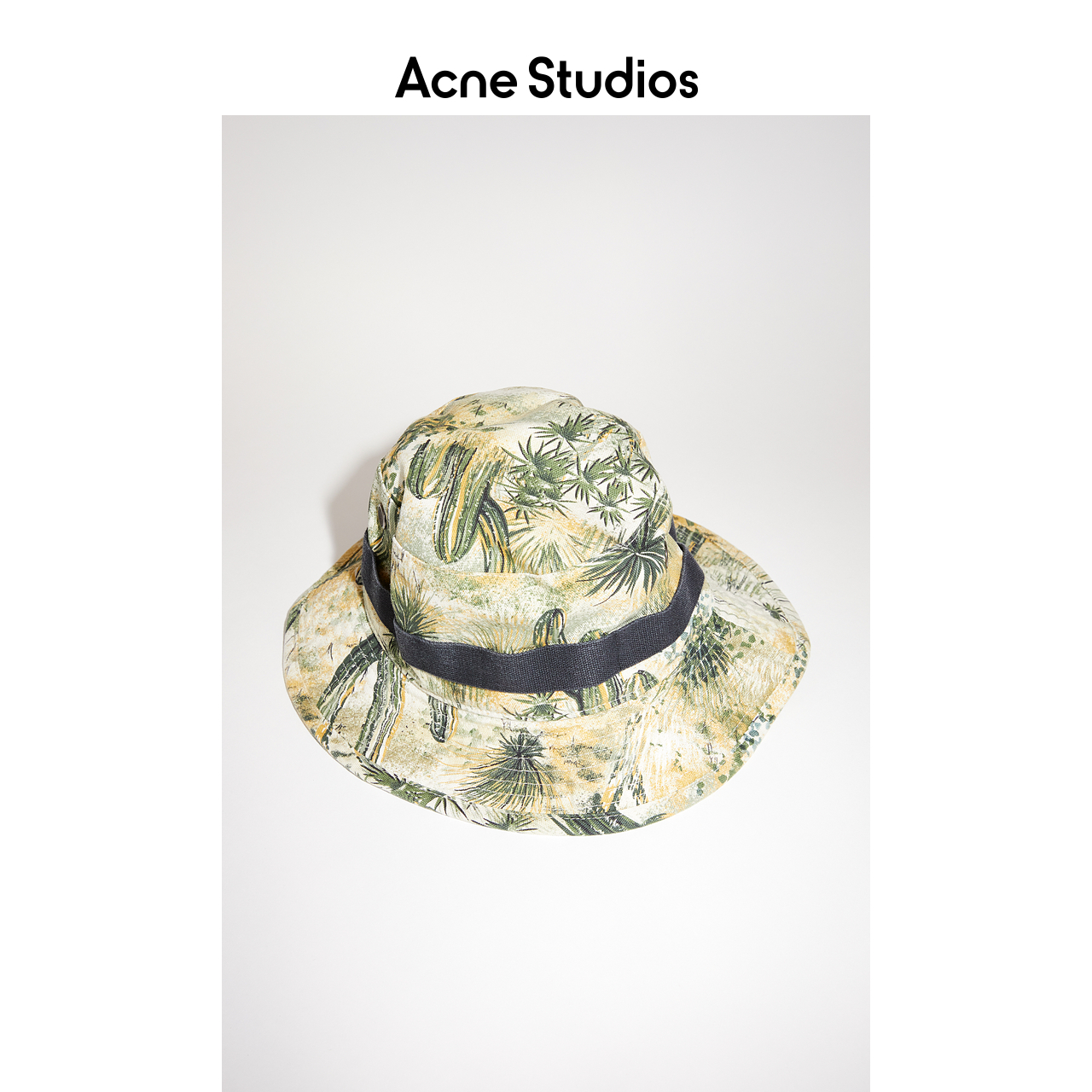 Acne Studios 2021春季新款中性纯棉花卉帽子渔夫帽 C40144-AE1