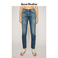 Acne Studios 2021春季新款复古做旧高腰修身牛仔裤女 A00210-863