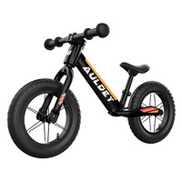 奥迪双钻（AULDEY）儿童自行车平衡车3-7岁无脚踏单车滑行车碳钢钢管车架竞速版儿童平衡车-骑士黑DL391732