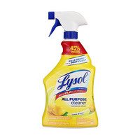 Lysol美国进口杀菌99.9%多功能除菌清洁剂946ml 清洗剂除垢去重油污净浴室卫生间瓷砖玻璃柠檬清香