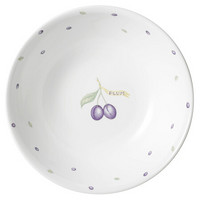 康宁餐具（CORELLE）三层夹层玻璃紫莓牛排盘水果盘17cm浅碟散餐家用 紫莓1L汤碗-单件