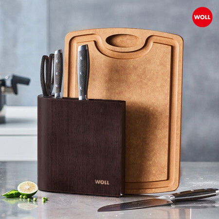 WOLL 弗欧 古典系列 不锈钢刀具套装 6件套+ 木纤维双菜板