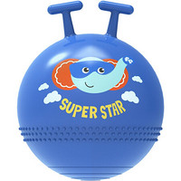费雪(Fisher Price)儿童玩具球 宝宝感统训练跳跳球羊角球加厚45cm(蓝色 赠充气脚泵)F0960H2