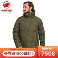 MAMMUT(锅具) MAMMUT猛犸象Photics男激光熔合科技无缝防泼水750蓬防钻绒羽绒服 蜥绿色 L