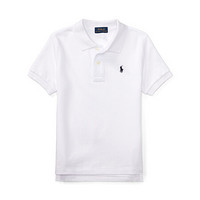 Ralph Lauren/拉夫劳伦男童 经典款棉质网格网球衫34388 E86-白色 5