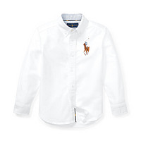 Ralph Lauren/拉夫劳伦男童 经典款牛津布衬衫30484 E86-白色 L