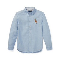 Ralph Lauren/拉夫劳伦男童 经典款牛津布衬衫30484 B28-蓝色 XL