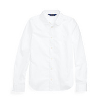 Ralph Lauren/拉夫劳伦女童 经典款棉质绒面衬衫31775 E86-白色 12