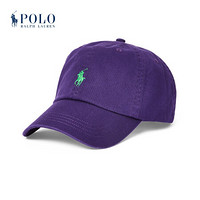 Ralph Lauren/拉夫劳伦男配 经典款斜纹棉布棒球帽50555 D62-紫色 ONE