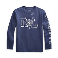 Ralph Lauren/拉夫劳伦男童 经典款棉质图案长袖T恤32072 B82-海军蓝 XL
