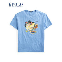 Ralph Lauren/拉夫劳伦男装 经典款定制修身图案T恤12520 400-蓝色 XXL