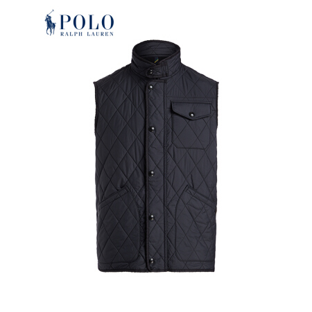 Ralph Lauren/拉夫劳伦男装 2020年冬季拒水绗缝马甲13223 001-黑色 XL
