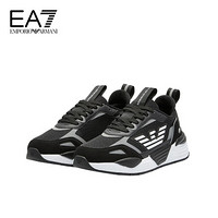 阿玛尼EA7 EMPORIO ARMANI奢侈品21春夏EA7男女士同款休闲鞋 X8X070-XK165-21S BLACK-N629黑色 4