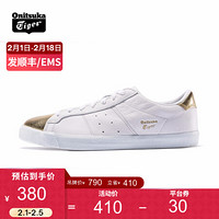 Onitsuka Tiger鬼塚虎运动休闲鞋板鞋男女鞋 LAWNSHIP D518K-0193 白色/金色 44