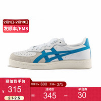 Onitsuka Tiger鬼塚虎板鞋运动鞋休闲鞋女复古小白鞋GSM 1182A076-102 白色/蓝色 37.5